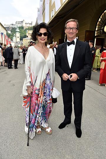 Bianca Jagger und Thaddaeus Ropac