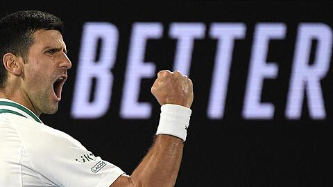 Er ist einfach der bessere Spieler: Novak Djokovic feiert im Finale einen gewonnenen Punkt.