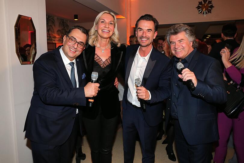 Stavros Kostantinidis, Saskia Greipl, Florian Silbereisen und Andy Borg