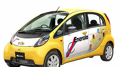 Wird eines der ersten serienreifen Elektroautos. der Mitsubishi i-EV Wird eines der ersten serienreifen Elektroautos. der Mitsubishi i-EV