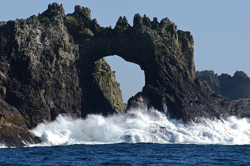 Als Attraktion vor der Küste San Franciscos, 43 km westlich des Golden Gate, liegen die vulkanischen Farallon-Inseln. Leider sind die vulkanischen Inseln und Felsen im Golf der Farallones auch als Farallon Island Nuclear Waste Dump bekannt. Denn bis in die 1970-er wurde dort radioaktiver Müll ins Meer gekippt, der die Fischerei und das Schutzgebiet beeinträchtigt. Als Attraktion vor der Küste San Franciscos, 43 km westlich des Golden Gate, liegen die vulkanischen Farallon-Inseln. Leider sind die vulkanischen Inseln und Felsen im Golf der Farallones auch als Farallon Island Nuclear Waste Dump bekannt. Denn bis in die 1970-er wurde dort radioaktiver Müll ins Meer gekippt, der die Fischerei und das Schutzgebiet beeinträchtigt.