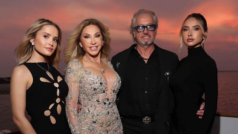 Davina, Carmen, Robert und Shania Geiss (v.l.n.r) k&ouml;nnen nach dem &Uuml;berfall auf sie aufatmen.