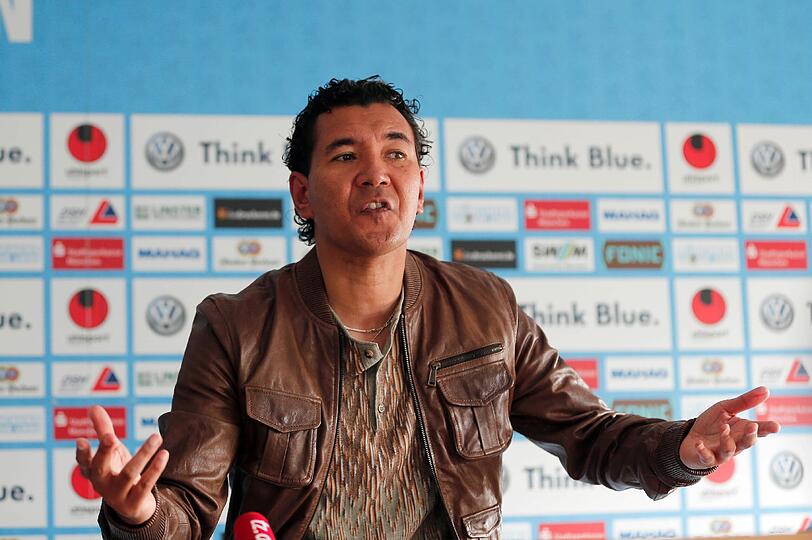 Ricardo Moniz bei der anschließenden Pressekonferenz