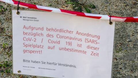 Auch Spielplätze waren wegen der hohen Ansteckungsgefahr gesperrt. (Archivbild)