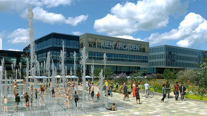 Ein gro&szlig;er Brunnen mit 44 Font&auml;nen kommt auf den neuen Willy-Brandt-Platz.