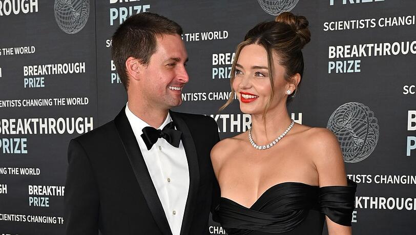 Miranda Kerr und ihr Ehemann, Evan Spiegel, im April in Los Angeles.