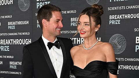 Miranda Kerr und ihr Ehemann, Evan Spiegel, im April in Los Angeles.