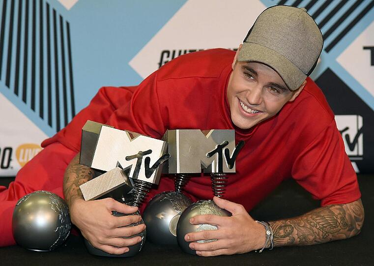 Räumte bei den MTV EMAs mächtig ab: Justin Bieber.