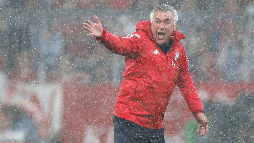 Engagiert wie selten an der Seitenlinie: Bayern-Trainer Carlo Ancelotti.