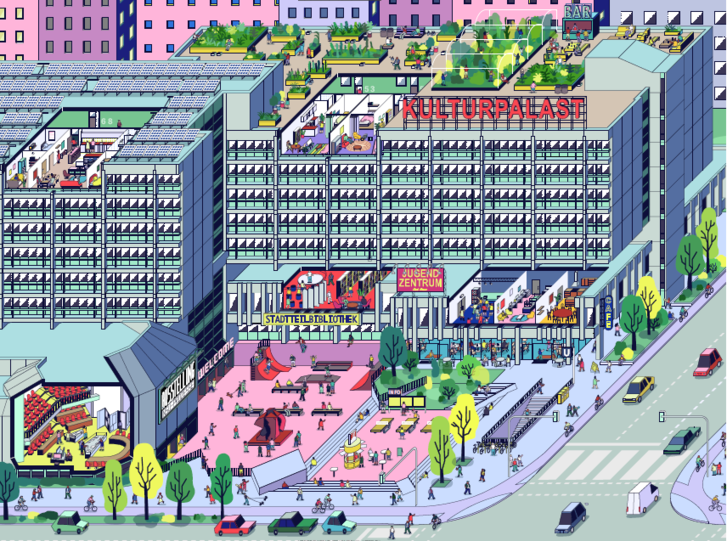 Auch ein Kulturpalast könnte aus dem Justizzentrum werden.