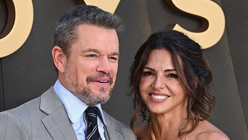 Matt Damon und Ehefrau Luciana Anfang Juli in London. Matt Damon und Ehefrau Luciana Anfang Juli in London.