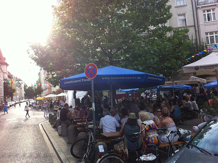 Das Straßenfest am Samstag