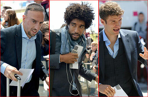 Werden sich am Sonntag nicht den Fans zeigen: Die Stars des FC Bayern.
