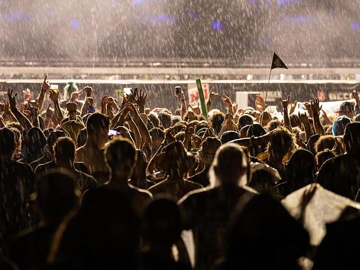 Regen bei Rock im Park.