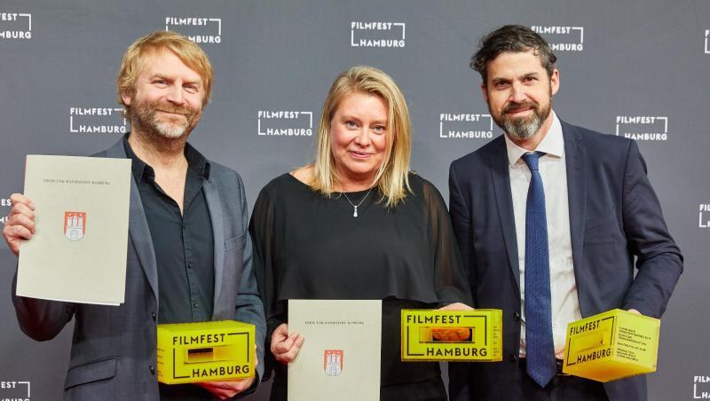 Die Gewinner der Produzentenpreise: Michael Henrichs (l-r), Verena Gräfe-Höft und Ingmar Trost. Die Gewinner der Produzentenpreise: Michael Henrichs (l-r), Verena Gräfe-Höft und Ingmar Trost.