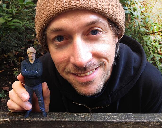 Eine Figur von sich selbst kann man im Laden von "Youlittle" ausdrucken lassen.
