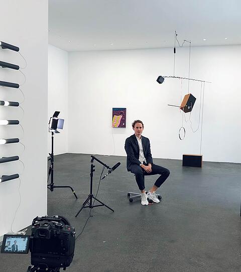 Max Goelitz in der Galerie Häusler contemporary.