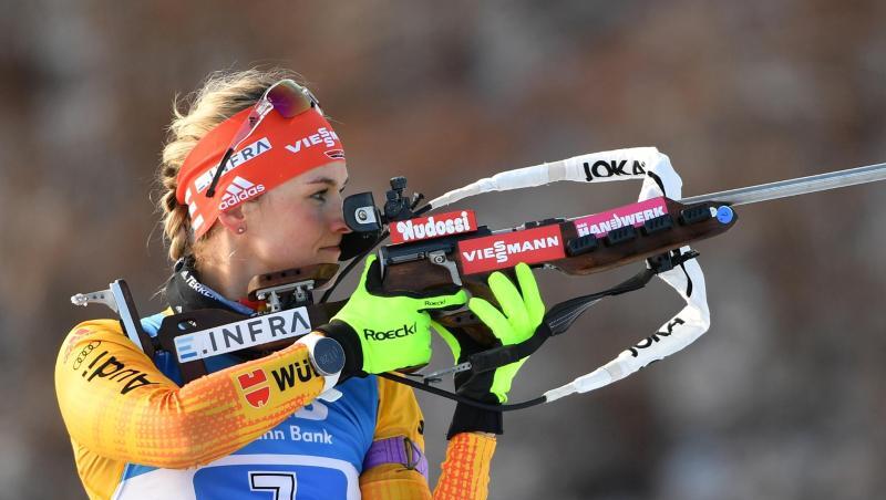 Verpasste mit Deutschlands Frauen-Staffel das Podium in Oberhof: Denise Herrmann. Verpasste mit Deutschlands Frauen-Staffel das Podium in Oberhof: Denise Herrmann.