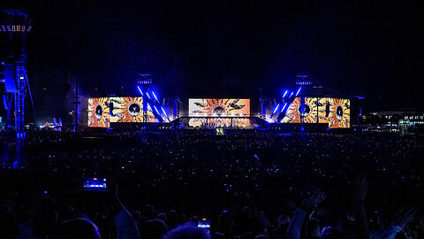 Robbie Williams trat 2022 an der Messe München auf.