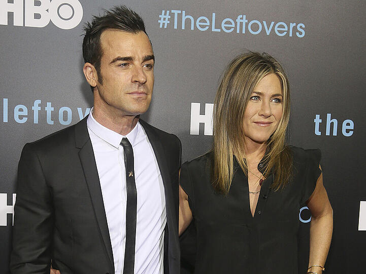 So sieht ein glückliches Ehepaar aus: Justin Theroux und Jennifer Aniston