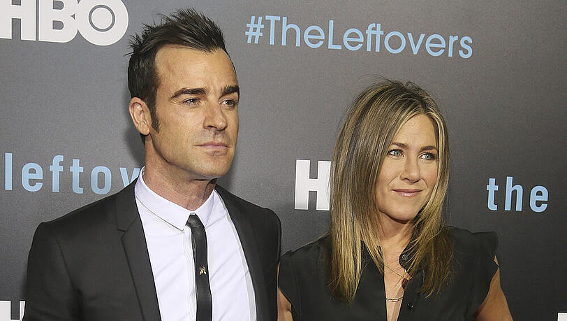 So sieht ein glückliches Ehepaar aus: Justin Theroux und Jennifer Aniston So sieht ein glückliches Ehepaar aus: Justin Theroux und Jennifer Aniston