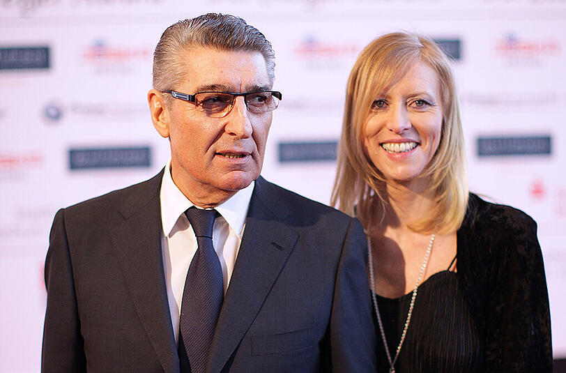 Rudi Assauer im März 2011 mit seiner damaligen Freundin Britta Idrizi.