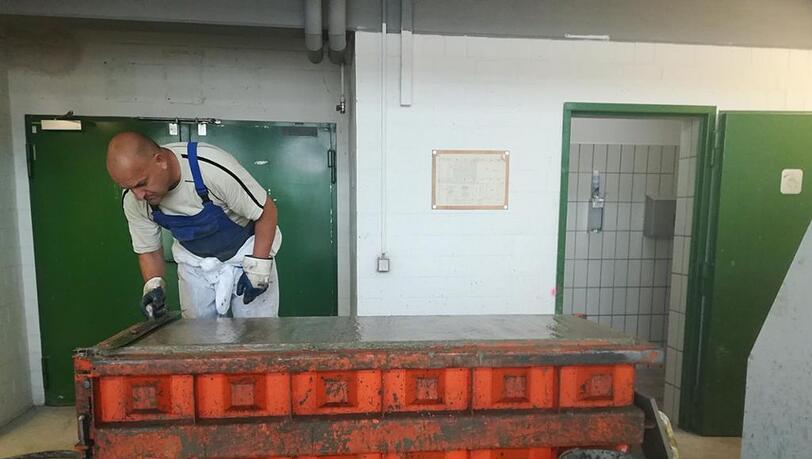 Auf dem Gelände der Bayernkaserne wird Beton recycelt. Auf dem Gelände der Bayernkaserne wird Beton recycelt.