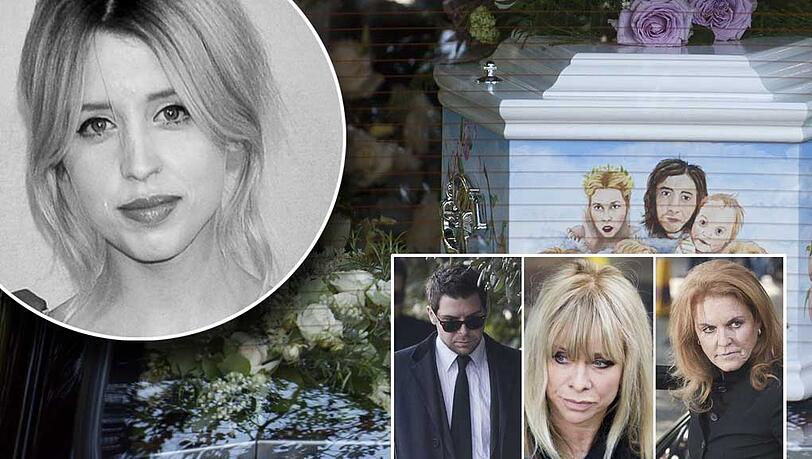 Freunde und Familie trauern um Peaches Geldof: In einem weißen, bunt bemalten Sarg wurde die Tochter von Bob Geldof beerdigt. Die Bilder... Freunde und Familie trauern um Peaches Geldof: In einem weißen, bunt bemalten Sarg wurde die Tochter von Bob Geldof beerdigt. Die Bilder...