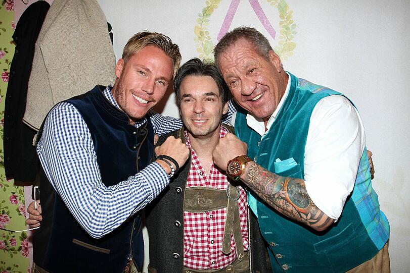 Christian Lell mit Bruce Reith und Hugo Bachmaier.
