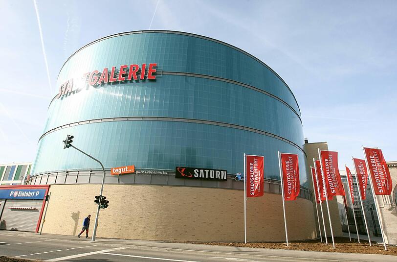 Die Stadtgalerie in Schweinfurt ist eines der größten Einkaufszentren Frankens.