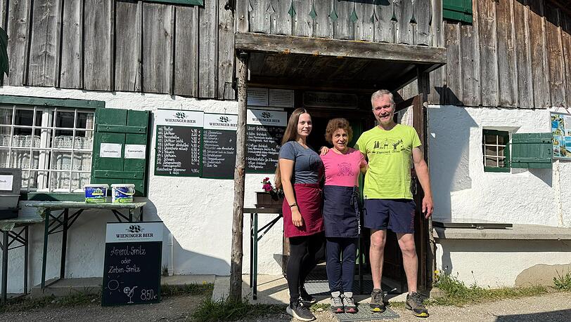 Andreas Potschacher mit Ehefrau Gabi (M.) und Tochter Christina.