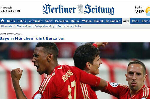 "Vorgeführt", schreibt die Berliner Zeitung