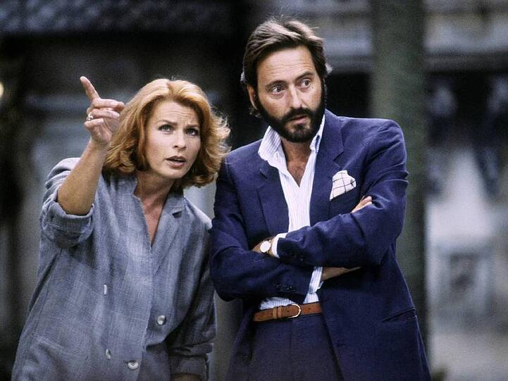 Zwei die sich lange kennen: Senta Berger und Helmut Dietl 1986 in "Die verflixte 7"