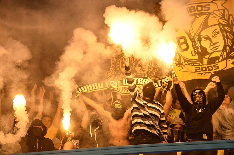 Weitere Bilder aus dem Fan-Block vom Spiel zwischen RSC Anderlecht und Borussia Dortmund