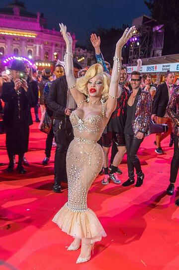 Wilde Kostüme und gute Laune - Impressionen vom Life Ball 2017 in Wien.