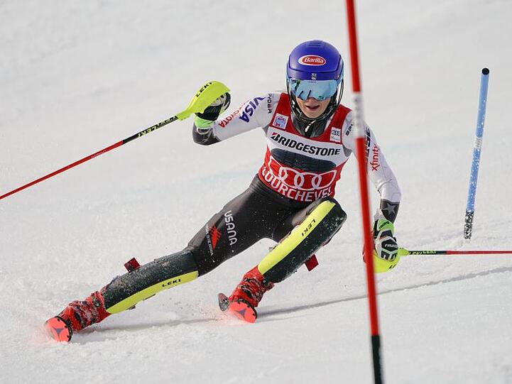 Holte beim Slalom in Courchevel ihren 50. Weltcup-Sieg: Mikaela Shiffrin aus den USA.