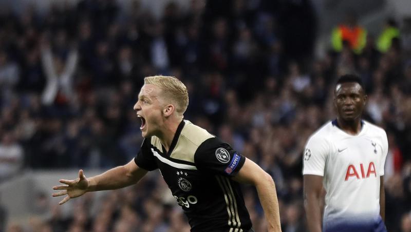 Brachte Ajax in Tottenham in Führung: Donny van de Beek. Brachte Ajax in Tottenham in Führung: Donny van de Beek.