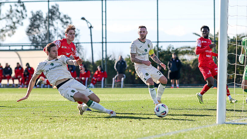 Zeigten einen reifen Auftritt gegen den FC Winterthur: Die L&ouml;wen um Siemen Voet.
