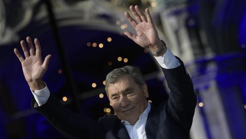 Eddy Merckx wurde in Brüssel gefeiert. Eddy Merckx wurde in Brüssel gefeiert.
