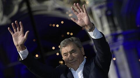 Eddy Merckx wurde in Brüssel gefeiert.