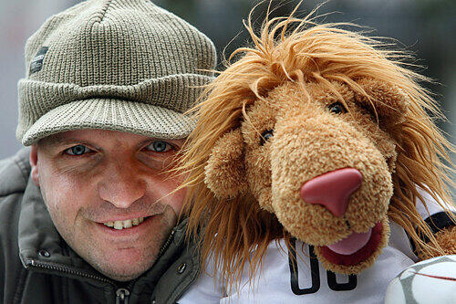 Martin Paas spielte Goleo, das WM-Maskottchen
