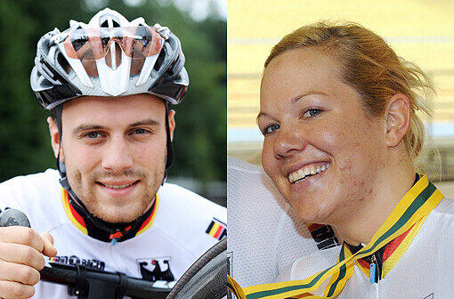 Haben sich in der Bahnradhalle kennengelernt: Maximilian Levy und Madeleine Sandig. Sandig hat jedoch nach den Olympischen Spielen in London 2012 ihren Rücktritt vom Radsport verkündet.