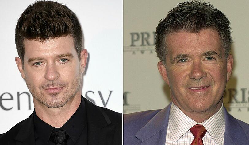 Popstar Robin Thicke (39) trauert um seinen Vater. Der Schauspieler Alan Thicke erlitt beim Eishockeyspielen einen Herzinfarkt.