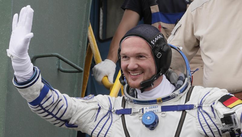 Alexander Gerst vor dem Abflug zur Raumstation ISS. Alexander Gerst vor dem Abflug zur Raumstation ISS.
