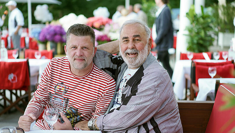 Udo Walz im Juni 2018 mit seinem Mann Carsten Thamm-Walz. Udo Walz im Juni 2018 mit seinem Mann Carsten Thamm-Walz.