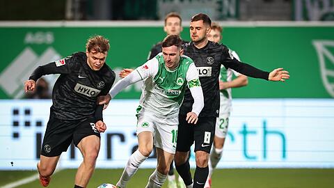 F&uuml;rth-Kapit&auml;n Branimir Hrgota (M) kehrte nach einem Infekt zur&uuml;ck ins Team.