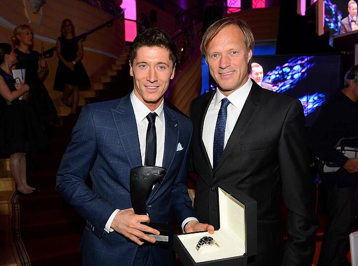 Robert Lewandowski und Gerhard Delling