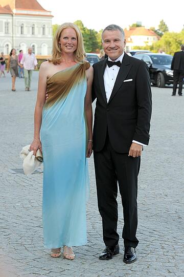 Am Samstag auf Schloss Nymphenburg: Dr. Daniel Terberger mit Frau Elisabeth Herzogin in Bayern
