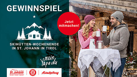 Gewinnspiel: Skihütten-Wochenende in St. Johann in Tirol.