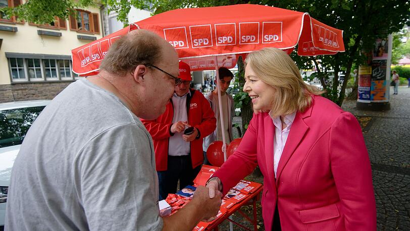 Parteichefin Bas ist in diesen Tagen überall in NRW unterwegs.